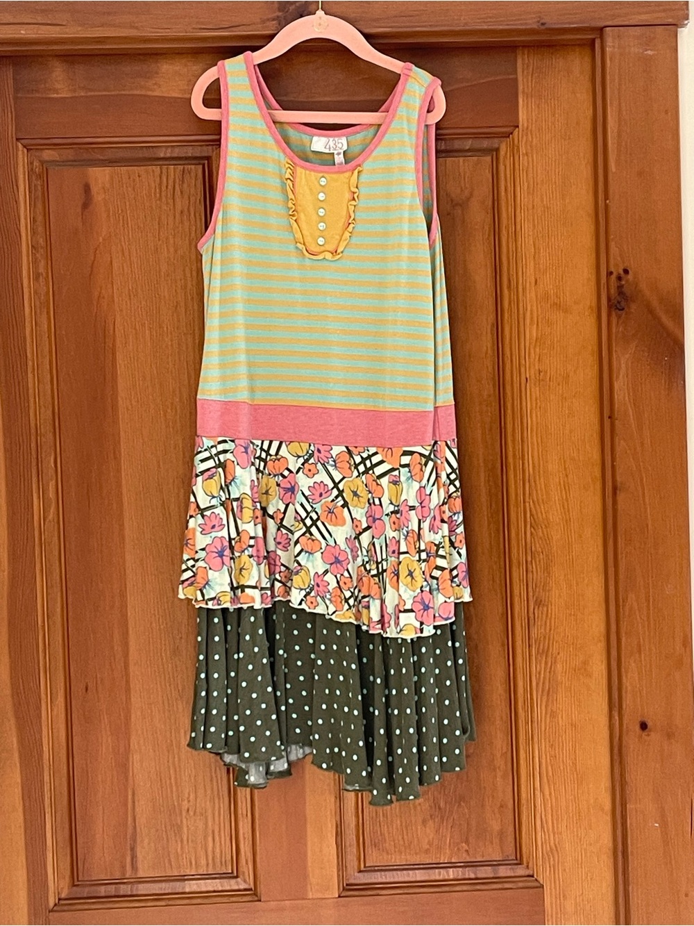 Matilda Jane 435 Dress with stripes and polka dots